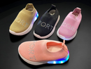 ( Baby Pink ) Baby Lighting Canvas Shoes With Lights For Kids | Premium Quality, Stylish & Comfortable Footwear ( Random Design )